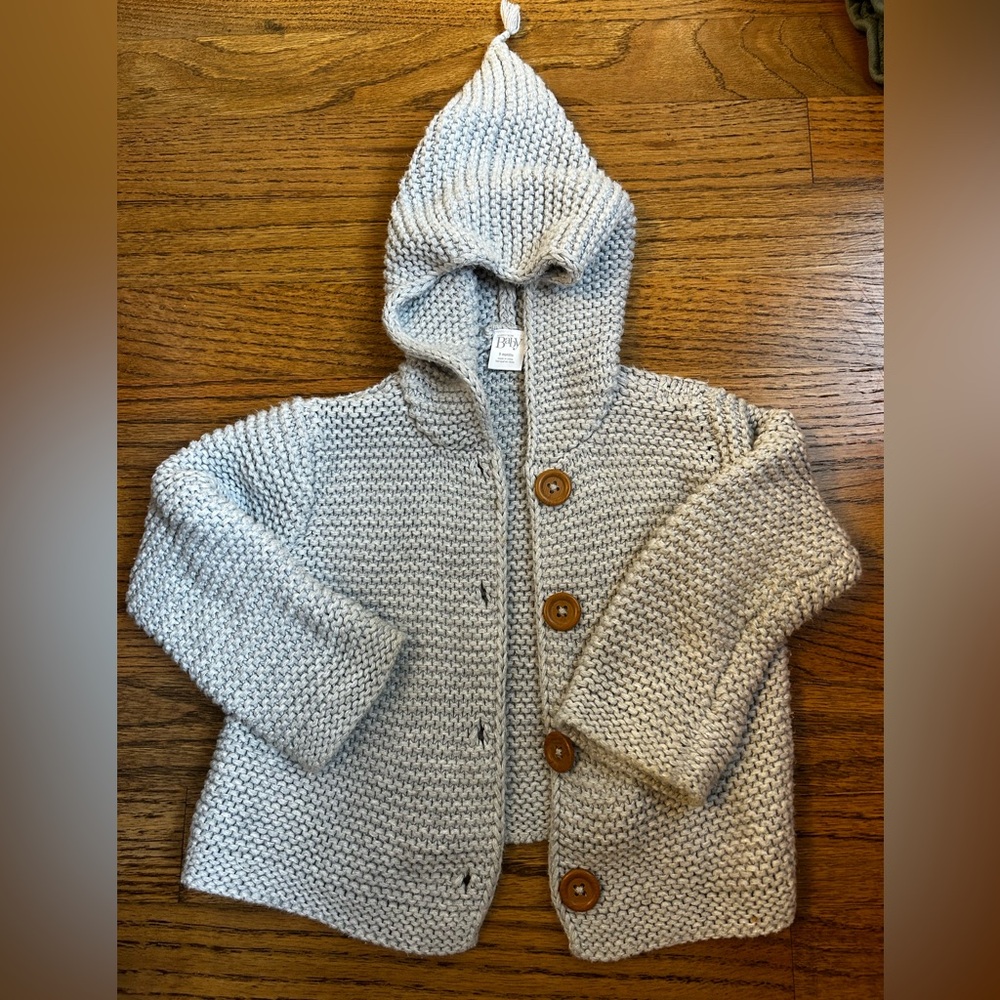Nordstrom baby chunky knit cardigan with hood